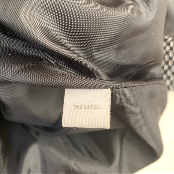 Charter Club Woman Black White Wool Peacoat Jacket B9/2 - Picture 5 of 7